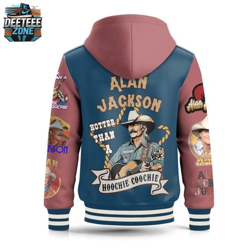 Alan Jackson Hooded Baseball Jacket