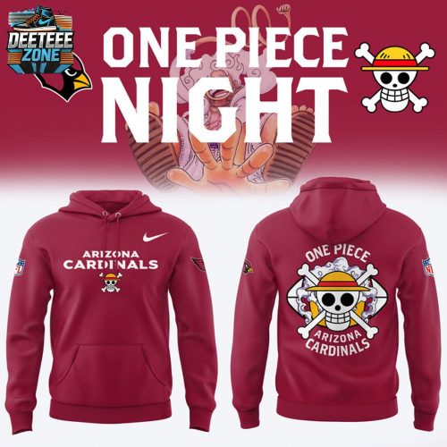 Arizona Cardinals x One Piece Hoodie | Limited Fan Release