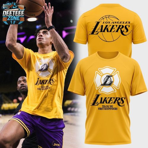 Lakers Thank You First Responders 3D T-Shirt