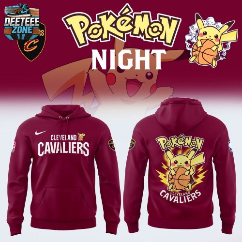 Limited Edition Cleveland Cavaliers x Pokémon Night Hoodie 2025