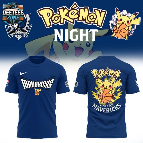 Limited Edition Dallas Mavericks x Pokémon Night T-Shirt 2025