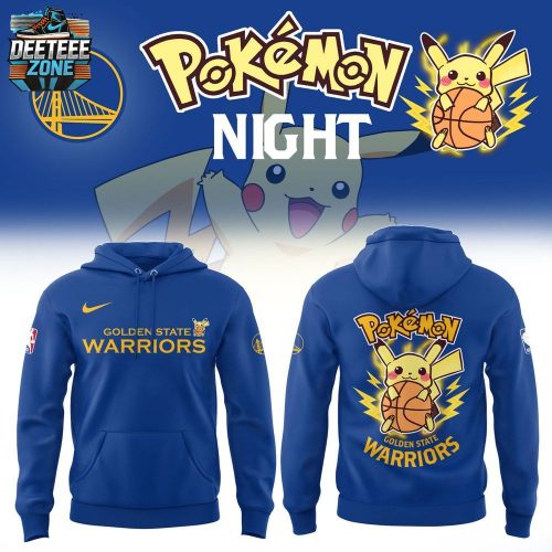 Limited Edition Golden State Warriors X Pokemon Night Hoodie 2025