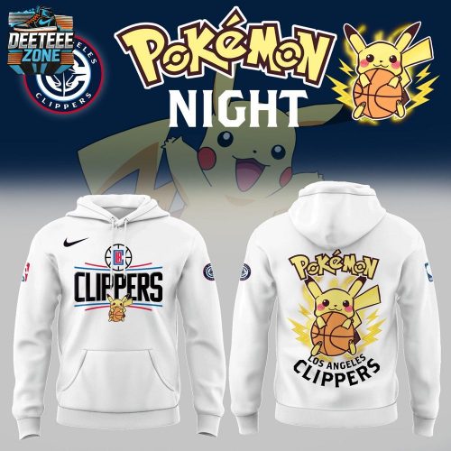 Limited Edition Los Angeles Clippers X Pokemon Night Hoodie 2025