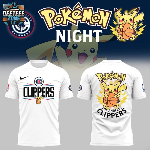 Limited Edition Los Angeles Clippers X Pokemon Night T-Shirt 2025