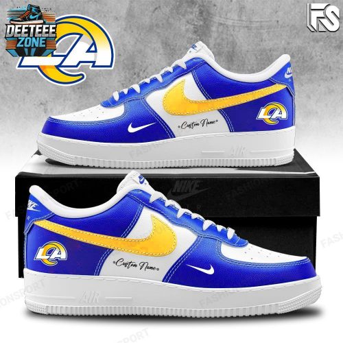 Limited Edition Los Angeles Rams AF1 Shoes