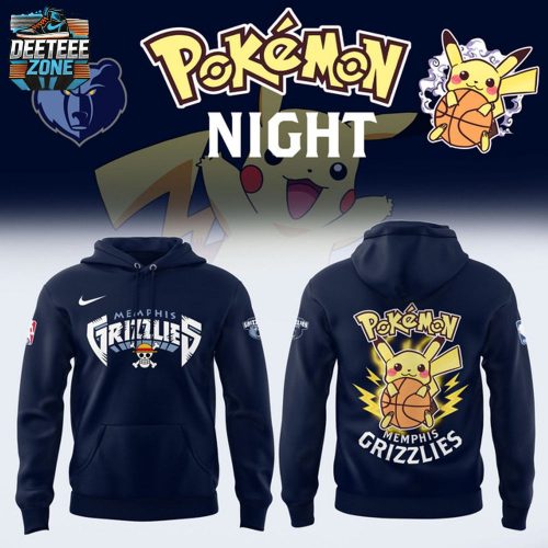 Limited Edition Memphis Grizzlies x Pokémon Night Hoodie 2025