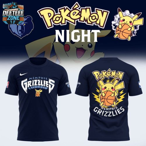 Limited Edition Memphis Grizzlies x Pokémon Night T-Shirt 2025