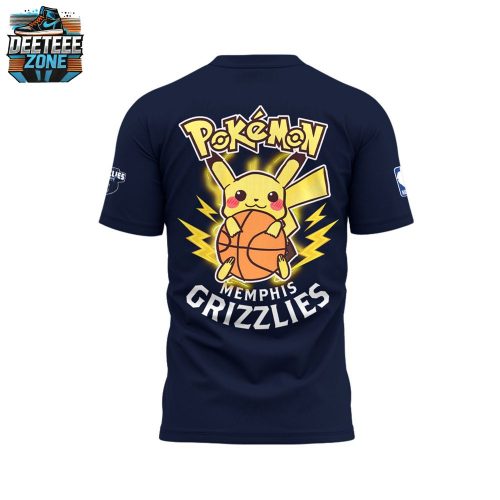 Limited Edition Memphis Grizzlies x Pokémon Night T-Shirt 2025