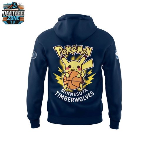 Limited Edition Minnesota Timberwolves X Pokemon Night Hoodie 2025