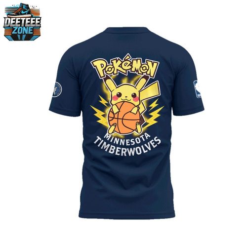 Limited Edition Minnesota Timberwolves X Pokemon Night T-Shirt 2025