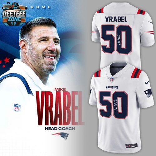 Limited Edition New England Patriots Coach “Mike Vrabel” Jersey Signature 2025