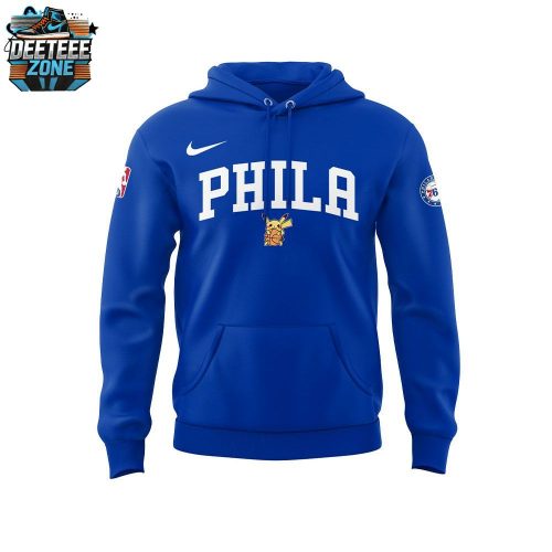 Limited Edition Philadelphia 76ers X Pokemon Night Hoodie 2025