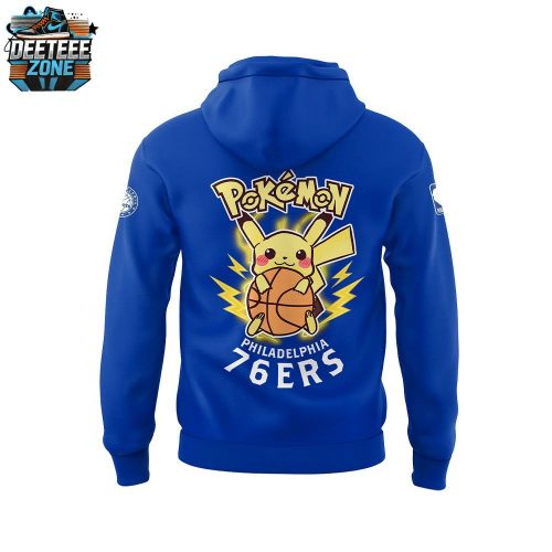 Limited Edition Philadelphia 76ers X Pokemon Night Hoodie 2025