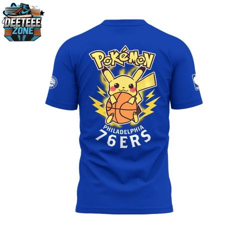 Limited Edition Philadelphia 76ers X Pokemon Night T-Shirt 2025