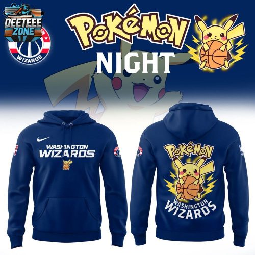 Limited Edition Washington Wizards X Pokemon Night Hoodie