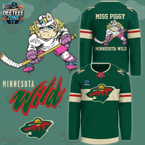 Minnesota Wild Jersey Featuring Miss Piggy | Fun Fan Item