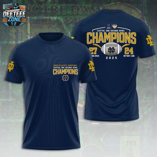 Notre Dame Fighting Irish Football 3D T-Shirt