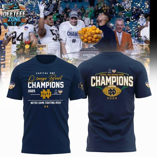 Notre Dame Irish Orange Bowl 2025 Champions Shirt | Fan Must-Have