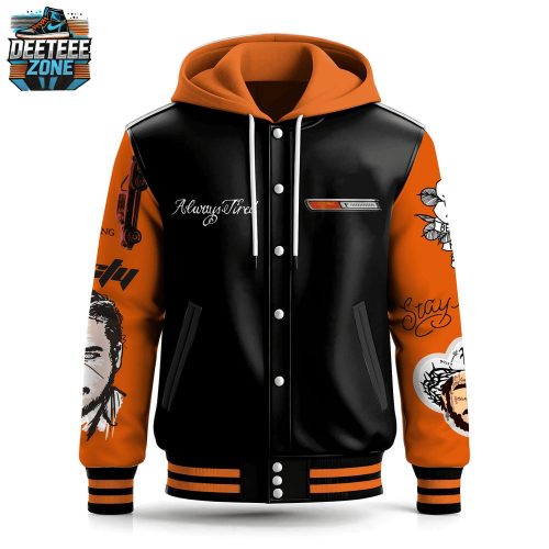 Post Malone Hooded Baseball Jacket