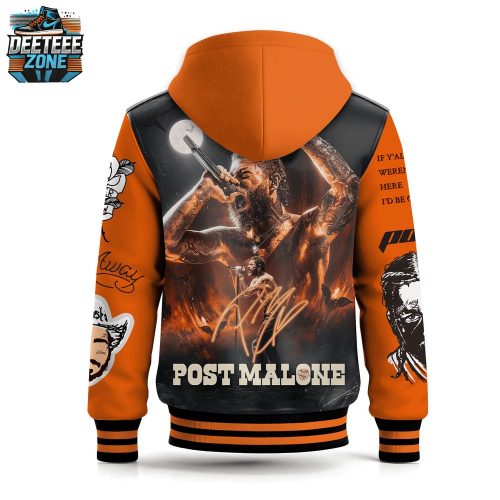 Post Malone Hooded Baseball Jacket