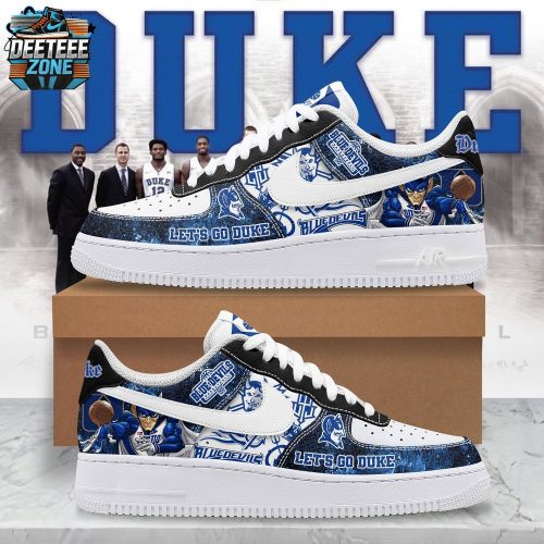 Premium Blue Devils Let’s Go Duke AF1 Sneaker