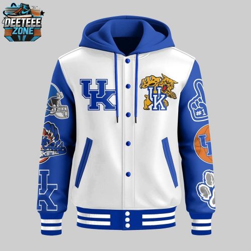 University Of Kentucky Big Blue Nation Hooded Baseball Jacket