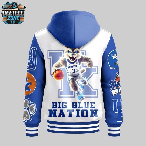 University Of Kentucky Big Blue Nation Hooded Baseball Jacket