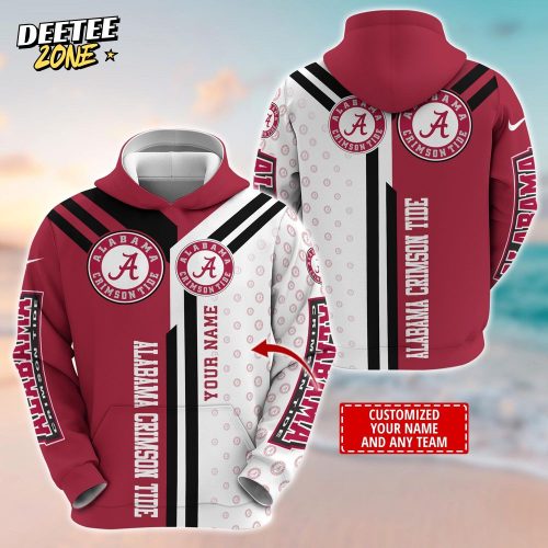 Alabama Crimson Tide Customized 3D Hoodie