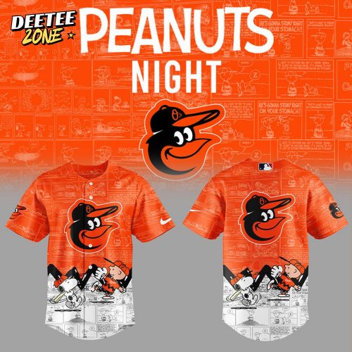 Baltimore Orioles 75th Anniversary of Peanuts Jersey