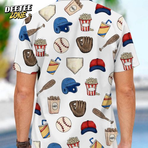 Baseball Dad Hawaiian Shirt