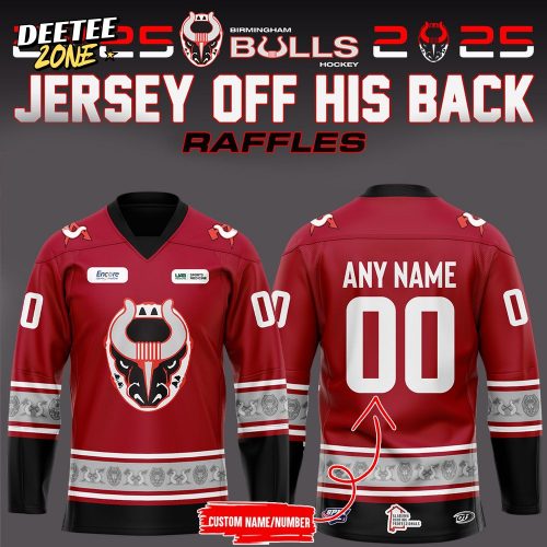 Birmingham Bulls Hockey 2025 Limited Edition Personalise Jersey V2