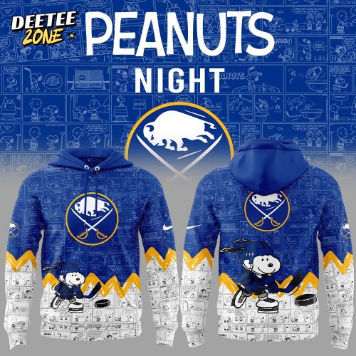 Buffalo Sabres Anniversary of Peanuts Hoodie V2