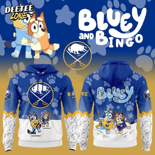 Buffalo Sabres Bluey and Bingo Hoodie