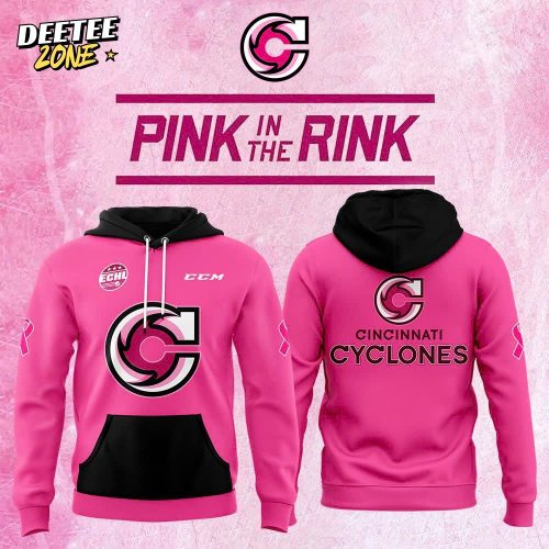 Cincinnati Cyclones x 2025 Pink in the Rink Premium Limited Pullover Hoodie