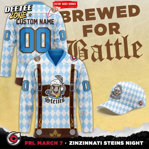 Cincinnati Cyclones x Zinzinnati Steins Jersey