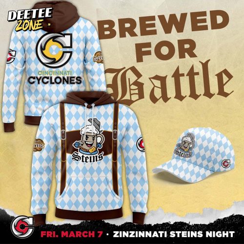 Cincinnati Cyclones x Zinzinnati Steins Jersey Hoodie