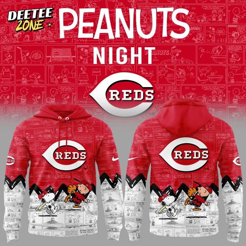 Cincinnati Reds 75th Anniversary of Peanuts Hoodie