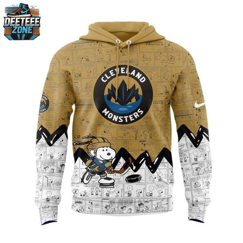 Cleveland Monsters 75th Anniversary of Peanuts Hoodie – Hockey & Pop Culture Collab