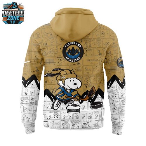 Cleveland Monsters 75th Anniversary of Peanuts Hoodie – Hockey & Pop Culture Collab