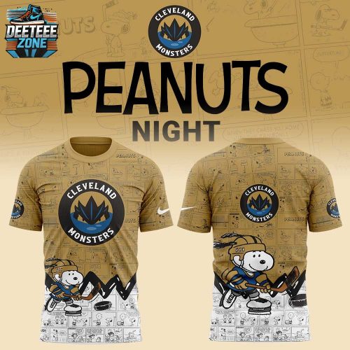 Cleveland Monsters 75th Anniversary of Peanuts T-shirt