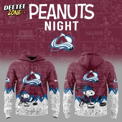 Colorado Avalanche Anniversary of Peanuts Hoodie