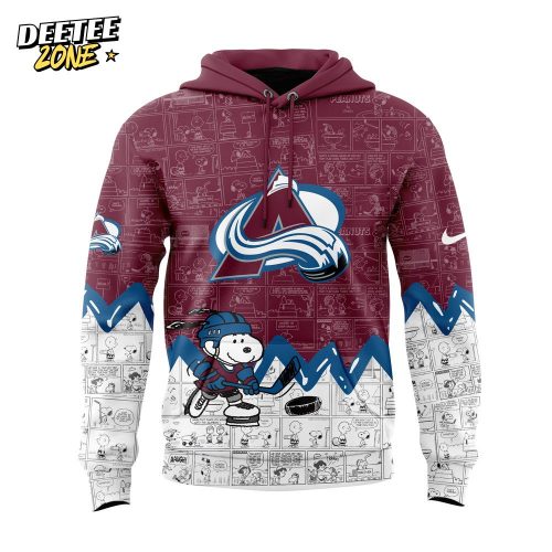 Colorado Avalanche Anniversary of Peanuts Hoodie