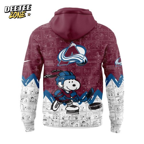 Colorado Avalanche Anniversary of Peanuts Hoodie