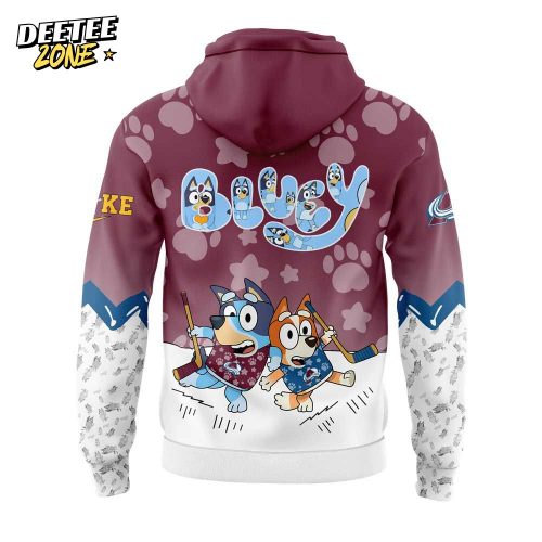 Colorado Avalanche Bluey and Bingo Hoodie