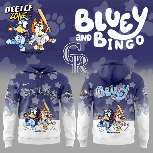 Colorado Rockies Bluey and Bingo Hoodie