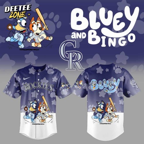 Colorado Rockies Bluey and Bingo Jersey