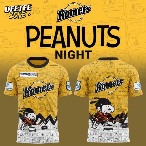 Fort Wayne Komets 75th Anniversary of Peanuts T-shirt