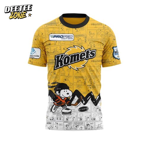 Fort Wayne Komets 75th Anniversary of Peanuts T-shirt