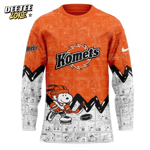 Fort Wayne Komets Anniversary of Peanuts Jersey