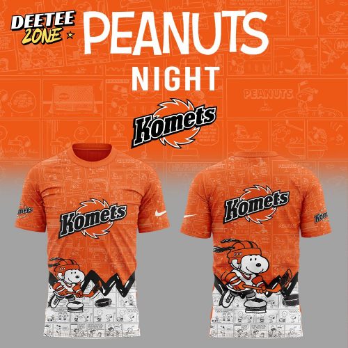 Fort Wayne Komets Anniversary of Peanuts T-shirt